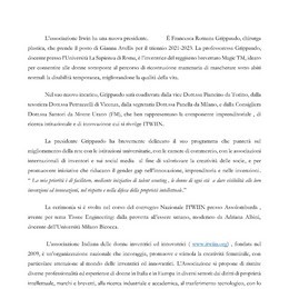 Blueitaly™ story: Premio ITWIIN 2020 - 'Associazione Italiana Donne Inventrici e Innovatrici' 18 Novembre 2020 - www.blueitaly.org