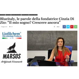 Blueitaly™ story: STORIE D'ABRUZZO - Blueitaly, le parole della fondatrice Cinzia Di Zio: "Il mio sogno? Crescere ancora" 05/2022 - www.blueitaly.org