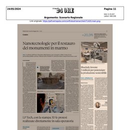Blueitaly™ for: Investimento per potenziare la produzione sostenibile - Il Sole 24 Ore - 24/05/2024 - www.blueitaly.org